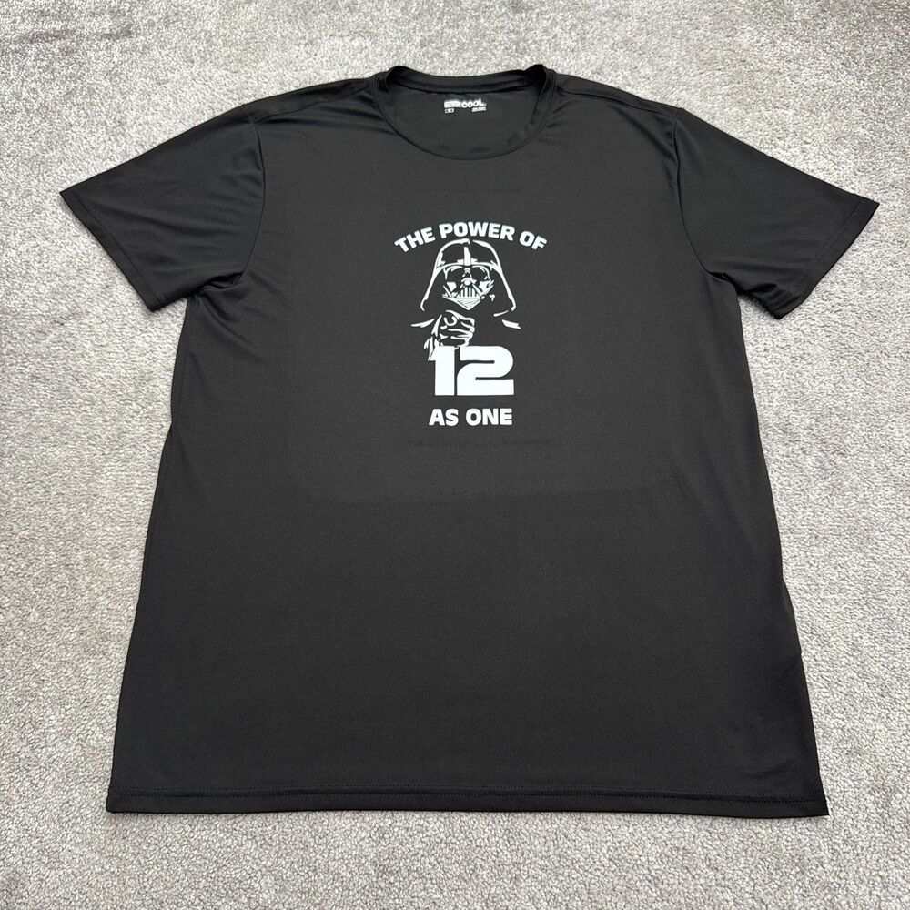 32 Degrees Cool Power Of 12 As One Star Wars T-Shirt Mens XL Black Graphic Tee